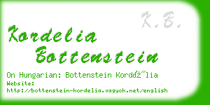 kordelia bottenstein business card